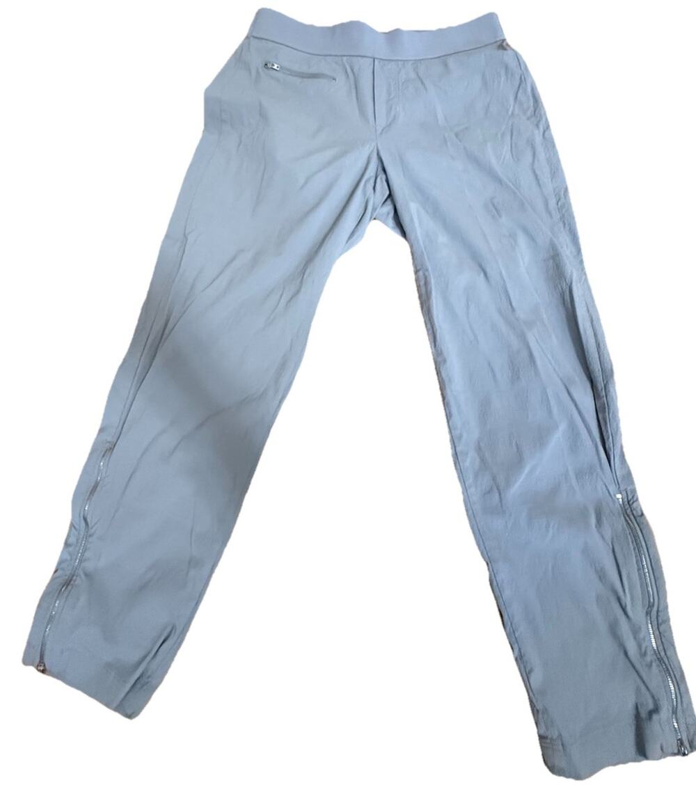 ATHLETA Women’s Gray Stretch Waist Light Pants Comfort Activewear Slacks Size 10
